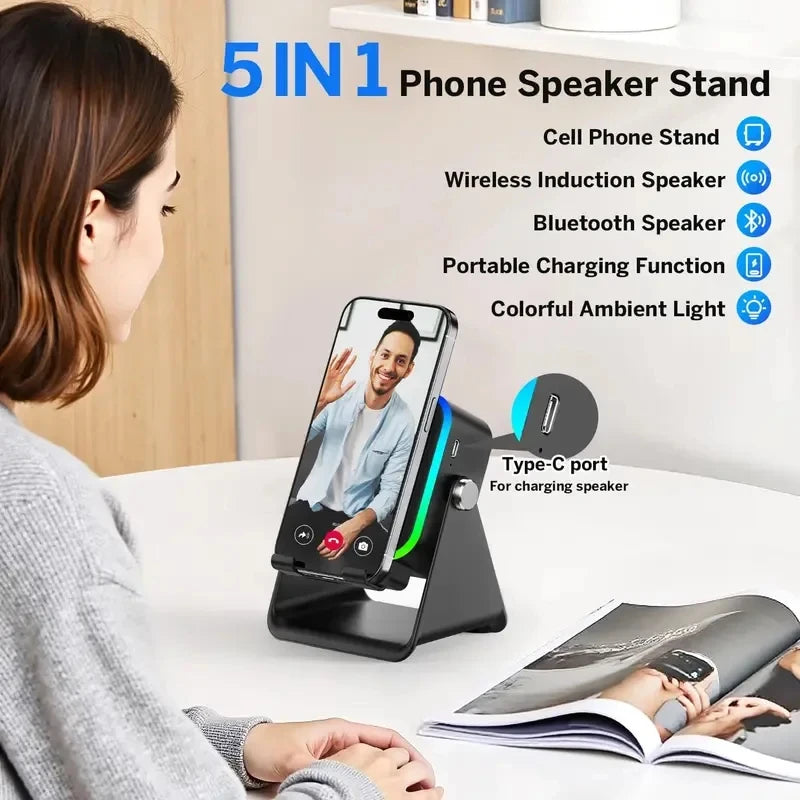 Wireless Charging Bluetooth Speaker Stand